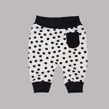 Baggy Broek Stip Zwart