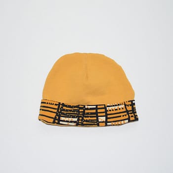 Muts Okergeel met Retro rand