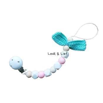 Speenketting Strik Mintgroen