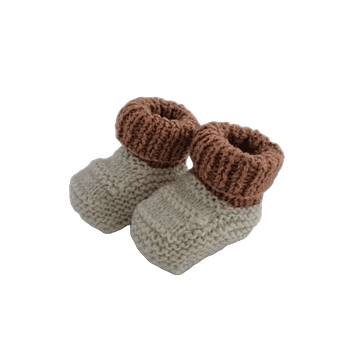 Sokjes Ecru Bruin