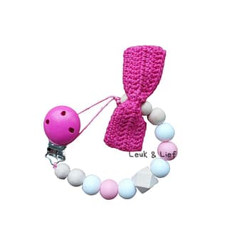 Speenketting Strik Fuchsia