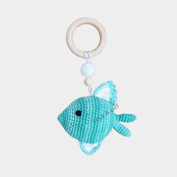 Babygym hanger Vis Groen Denim
